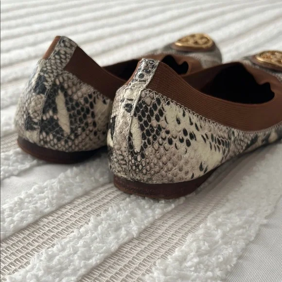 Tory Burch Snakeskin Ballet Flats - Picture 7 of 9
